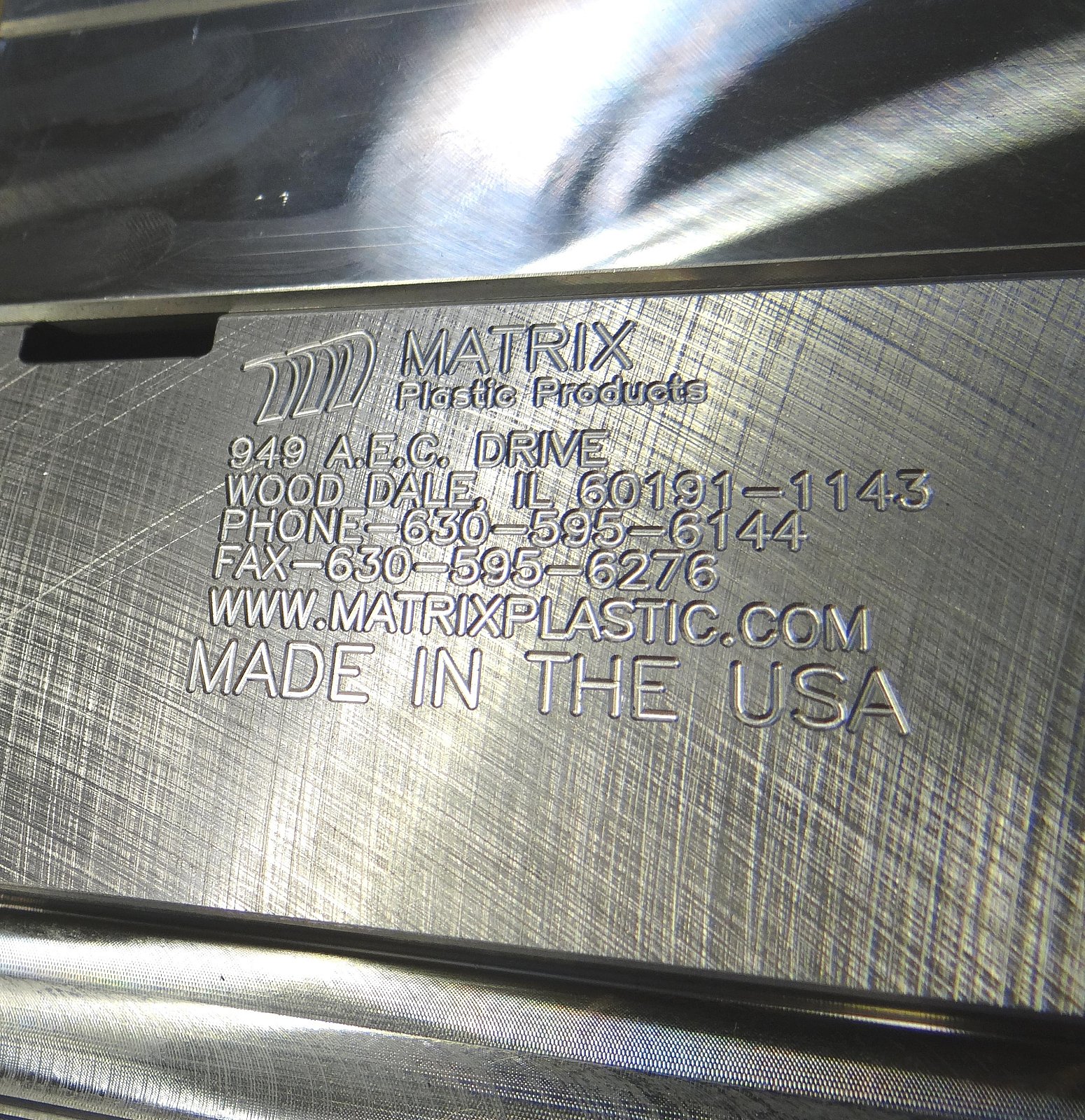 Engraved labeling - Plastic Injection Molds and Inserts